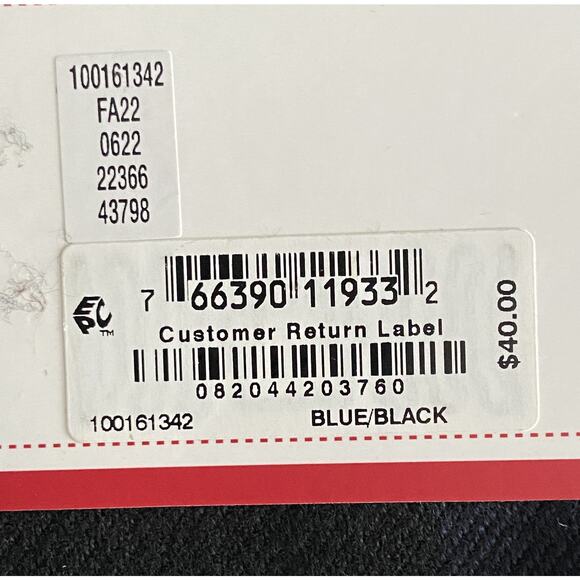 Club Room Men's Beanie & Scarf Combo Black & Blue One Size Fits Most NEW - Picture 3 of 4